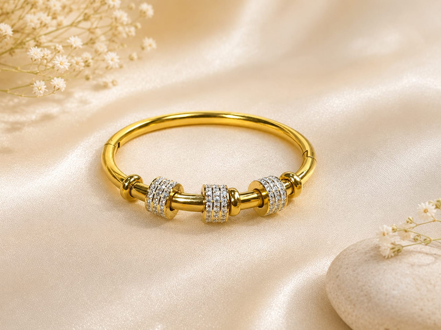 Golden Luxe Crystal Kada