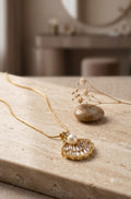 Pearl Radiance Crystal Pendant Necklace