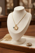Butterfly Heart Pendant Necklace | 316L Stainless Steel Gold-Plated Chain | Elegant Everyday Jewelry for Women