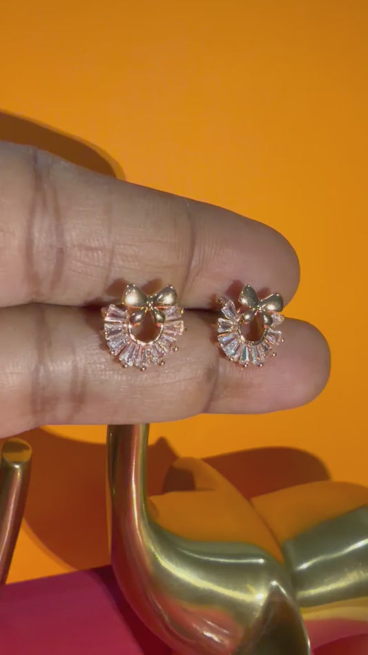 Bow Belle Crystal Studs