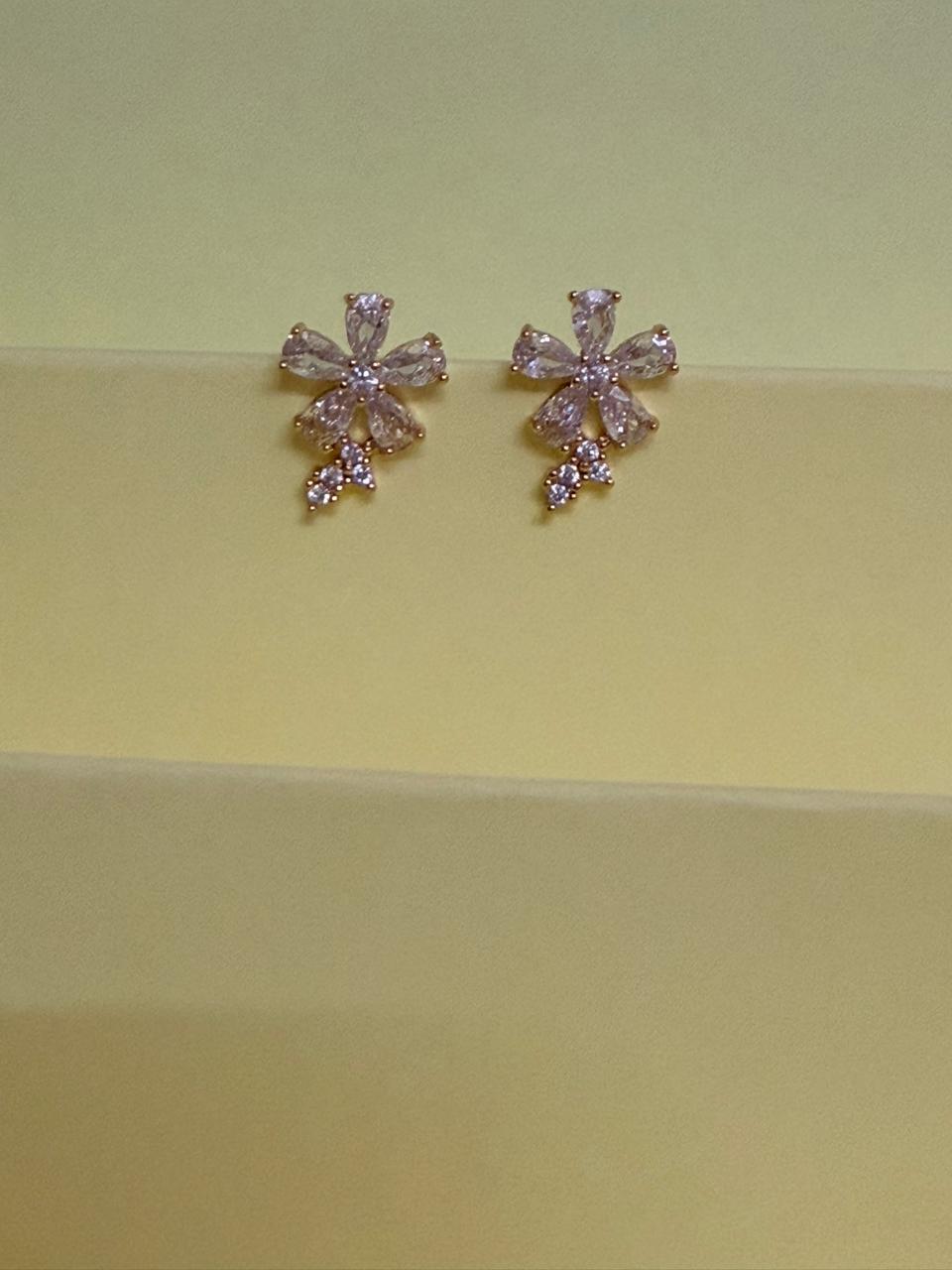 Celeste Dainty Bow Daimond replica studs